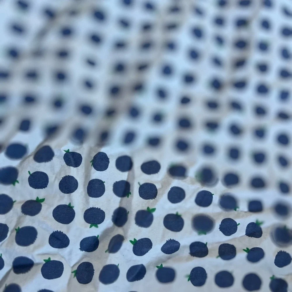 The Land of Nod blueberry print fitted crib sheet‎
